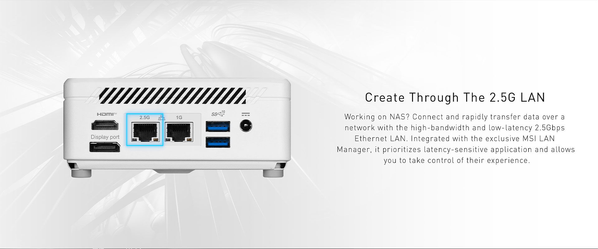 MSI Cubi 5 12M, 0.7L Intel Core i5-1235U Mini PC Barebone WiFi 6 ...